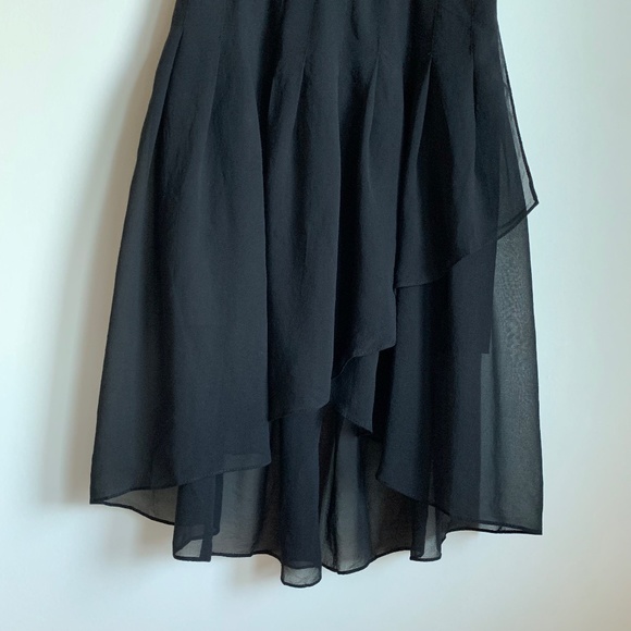 AUTHENTIC BCBG "April" Black Strapless Corset Silk High Low Dress Size 0 (EUC) - Picture 3 of 14